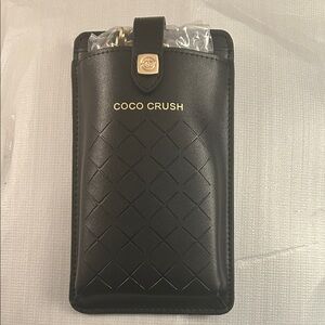 Chanel Coco Crush (GWP) Black Quilted Phone Holster with chain